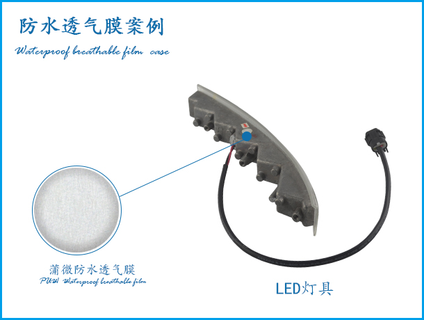 LED戶外燈具應用透氣膜案例
